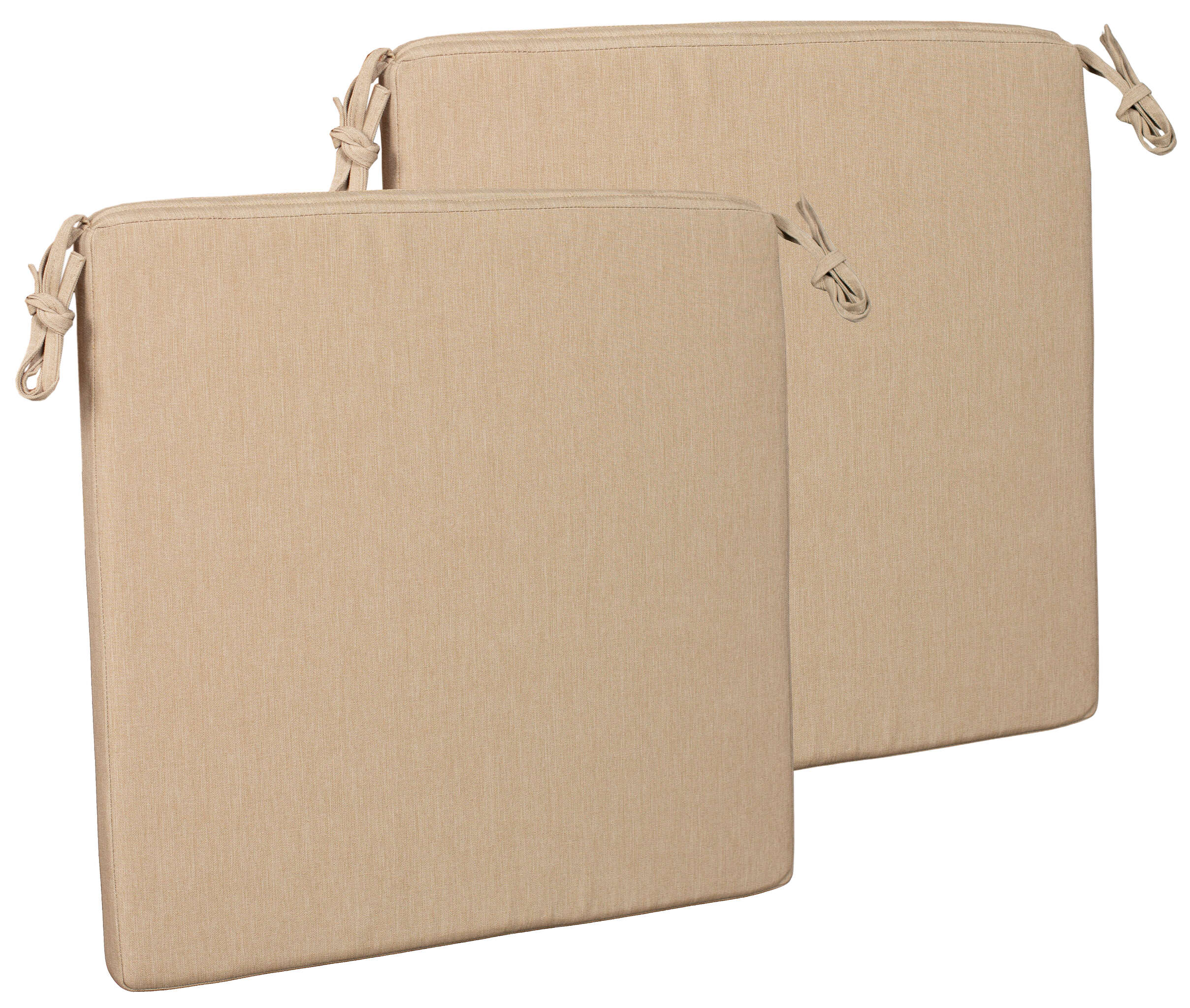 Sitzkissen 2er Set uni taupe ca